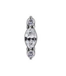 CoCr internal threadless attachment with premium zirconia