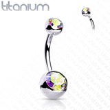 Double Jeweled Belly Button