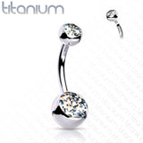 Double Jeweled Belly Button