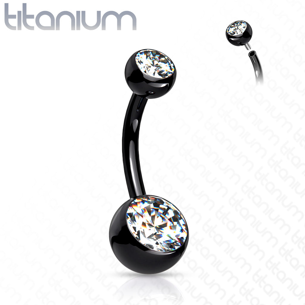 Double Jeweled Belly Button