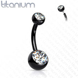 Double Jeweled Belly Button