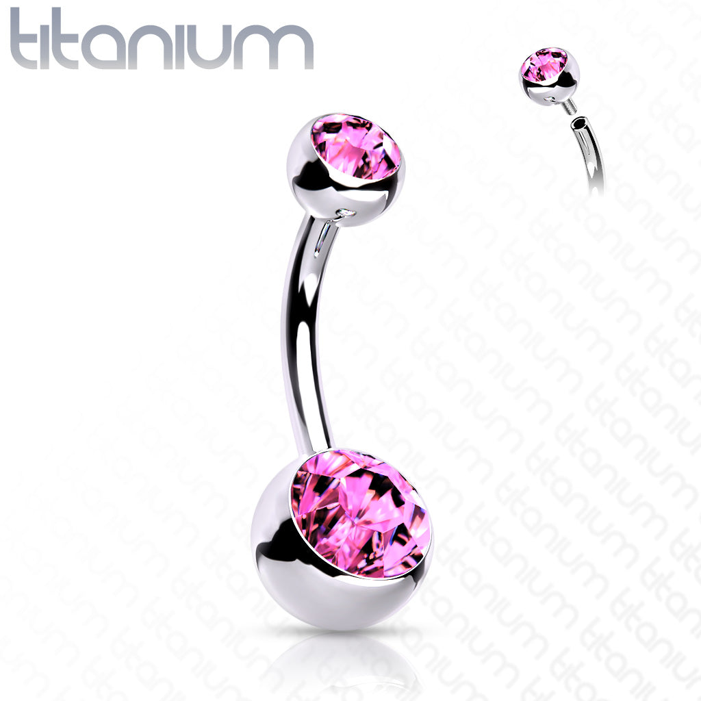 Double Jeweled Belly Button