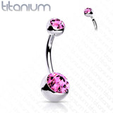 Double Jeweled Belly Button