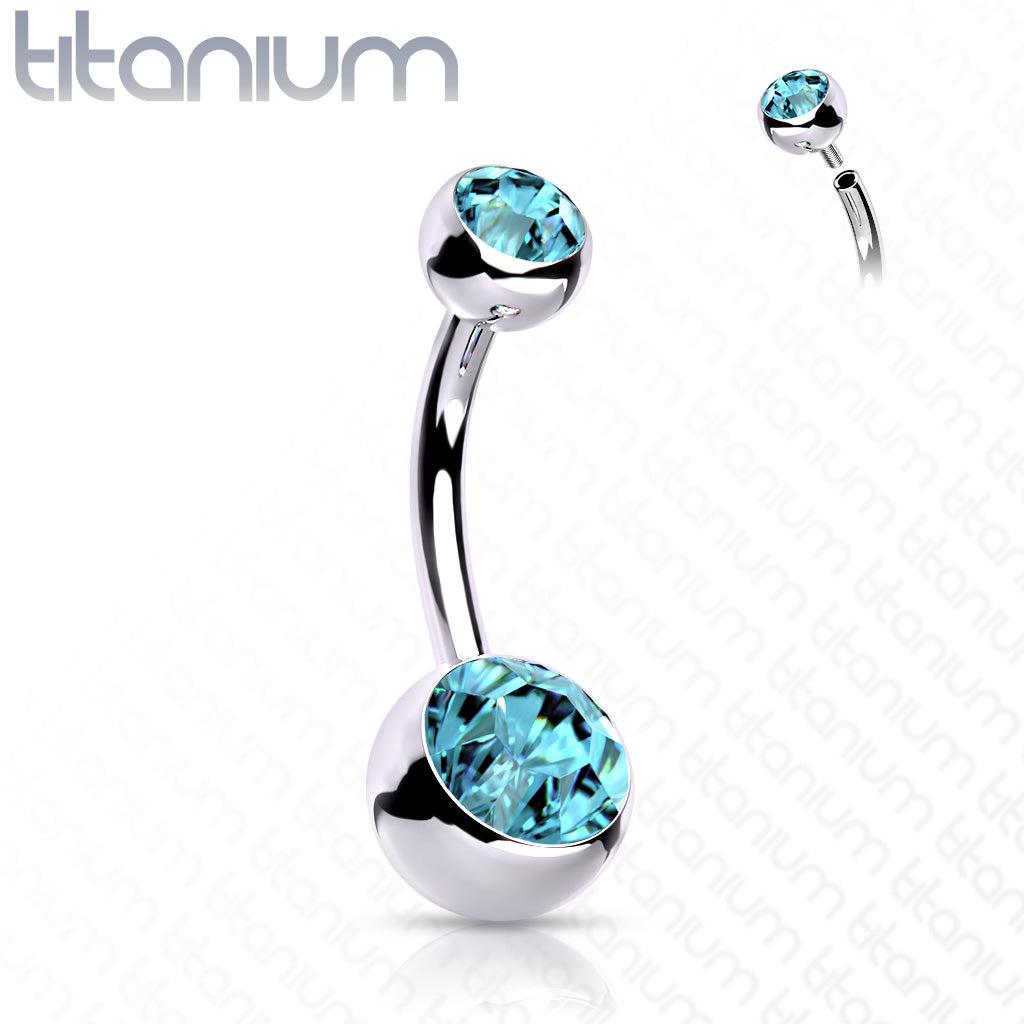 Double Jeweled Belly Button