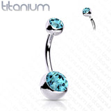 Double Jeweled Belly Button