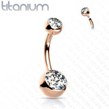 Double Jeweled Belly Button