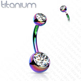 Double Jeweled Belly Button