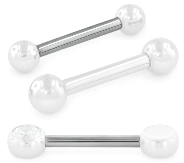 NeoMetal Yellow (Gold) Titanium Nipple Bar Shafts