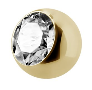 24k gold plated jewelled ball