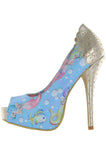 Lollipop Lorelei Peep Toe Platform ❤ Light Blue