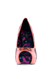 Sugar Hiccup Peep Toe Platform ❤ Neon Coral
