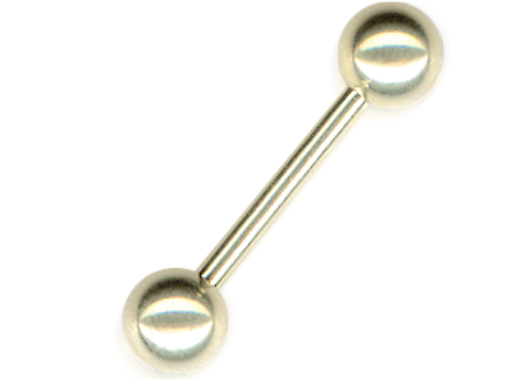 Bijoux de seins acier doré