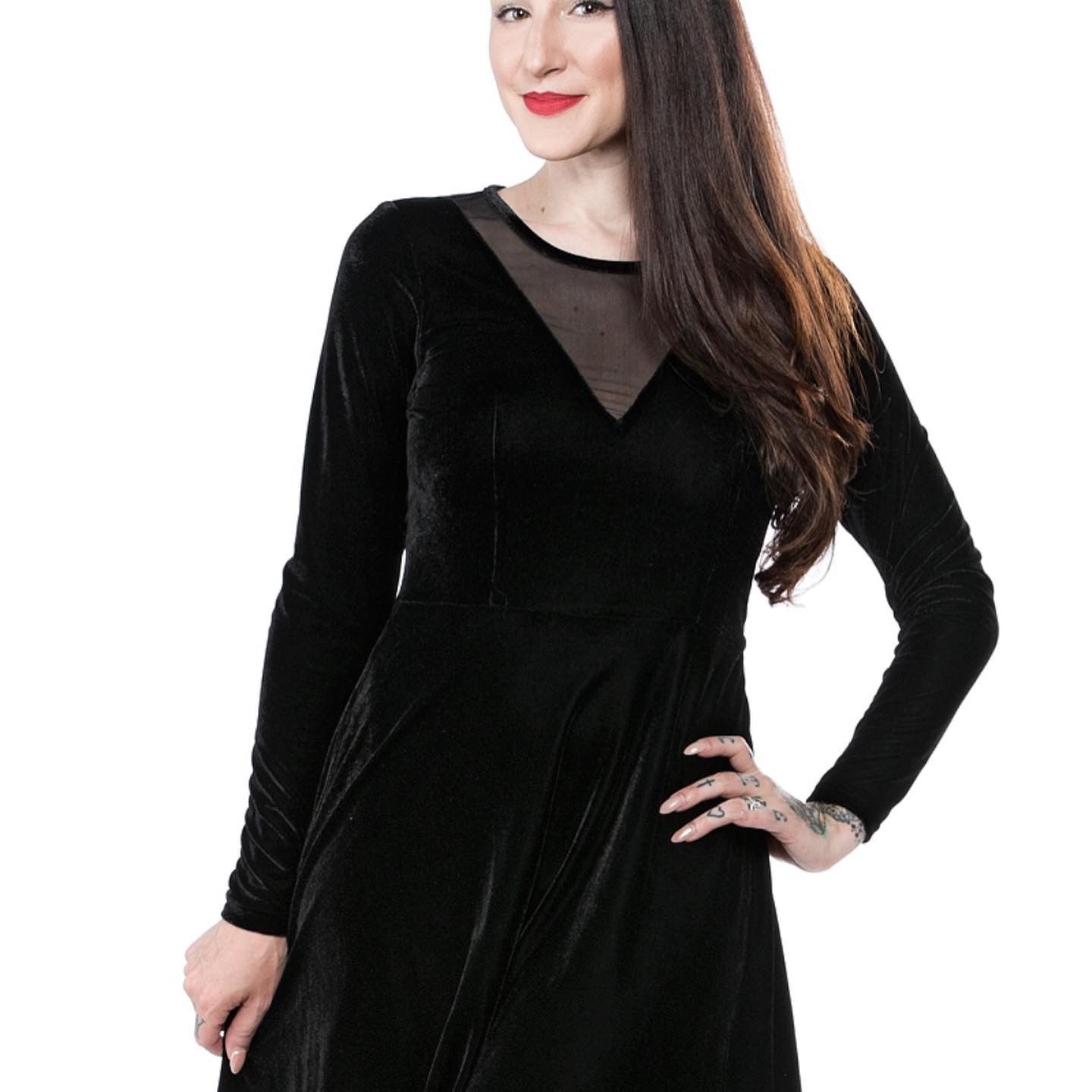 BLACK VELVET DRESS