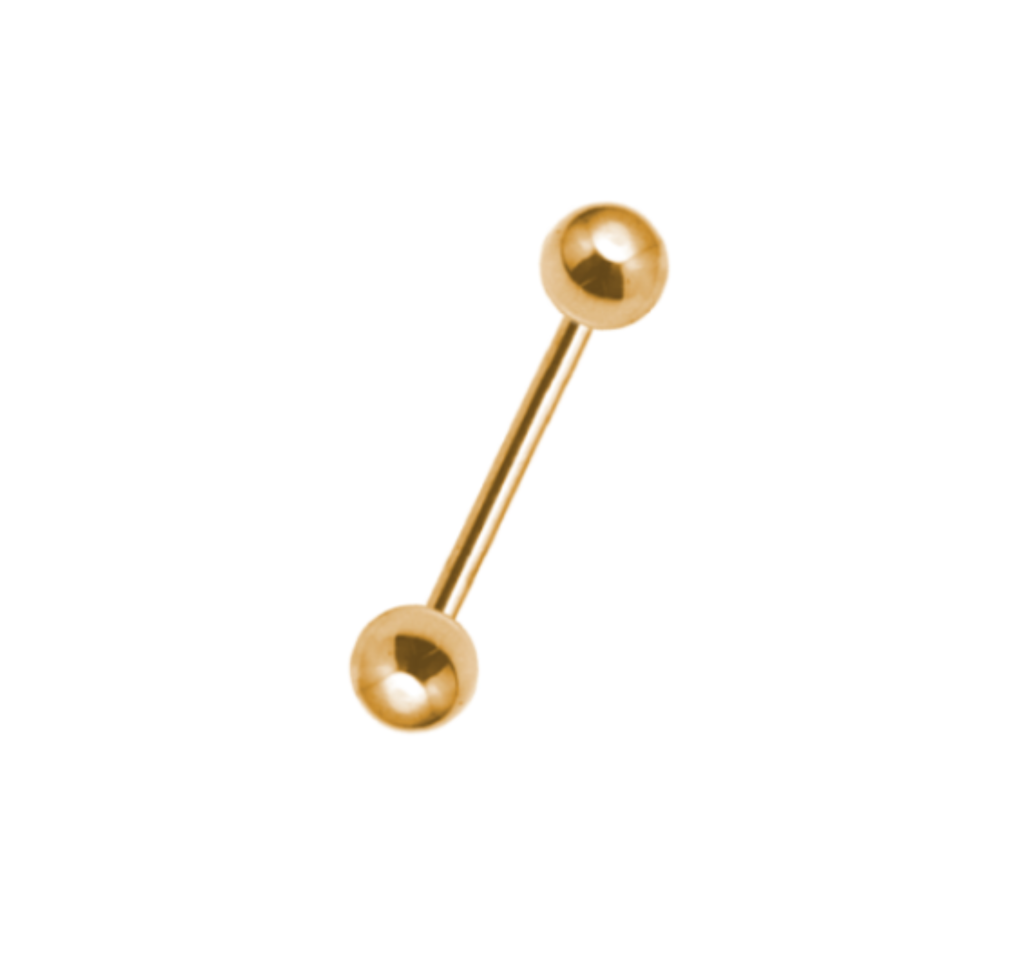 Bijoux de seins acier doré (24K PVD)