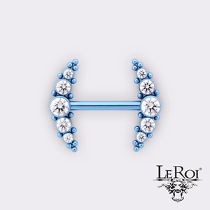 HAUTE COUTURE SIDE SET 4MM FACETED PINK CZ