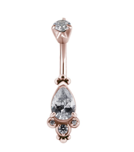 Tribal Banana Set With Cubic Zirconia