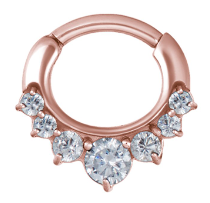 Rose Gold Clicker 7 Stones