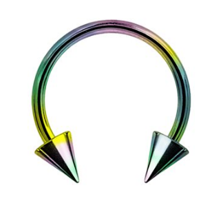 Barbell circulaire en titanium avec cônes